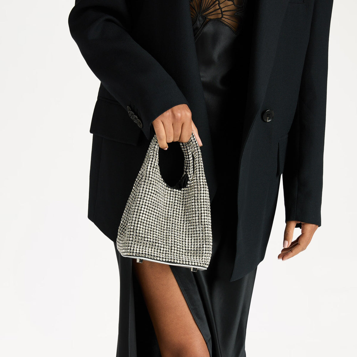 Glisten ToteRhinestone Crystal Bucket Bag