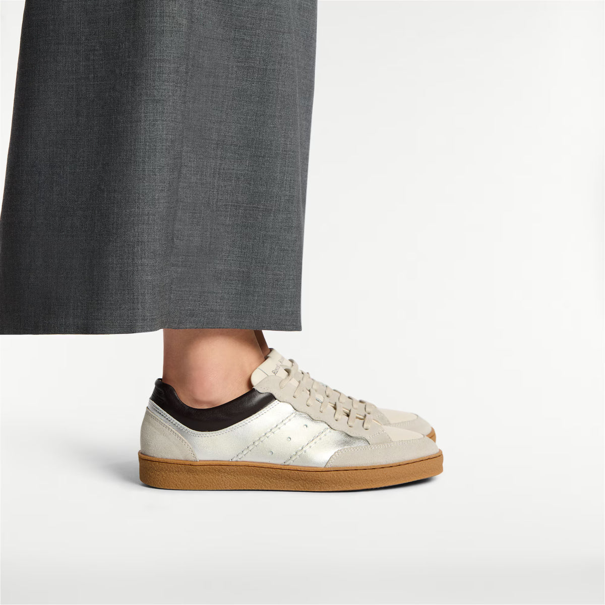 RollerScalloped Lace Up Trainer