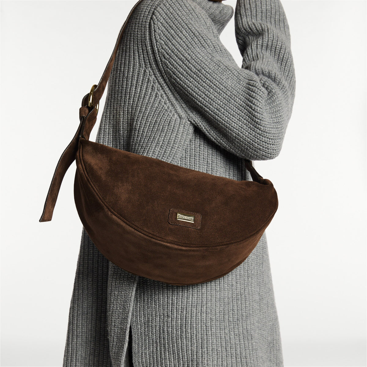ParabolaHalf Moon Crossbody Bag