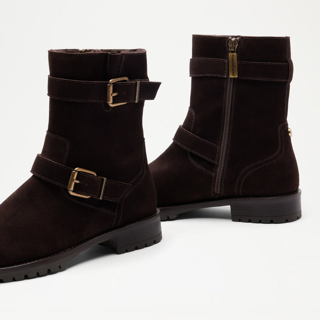 GloryFaux Fur Lined Biker Boot