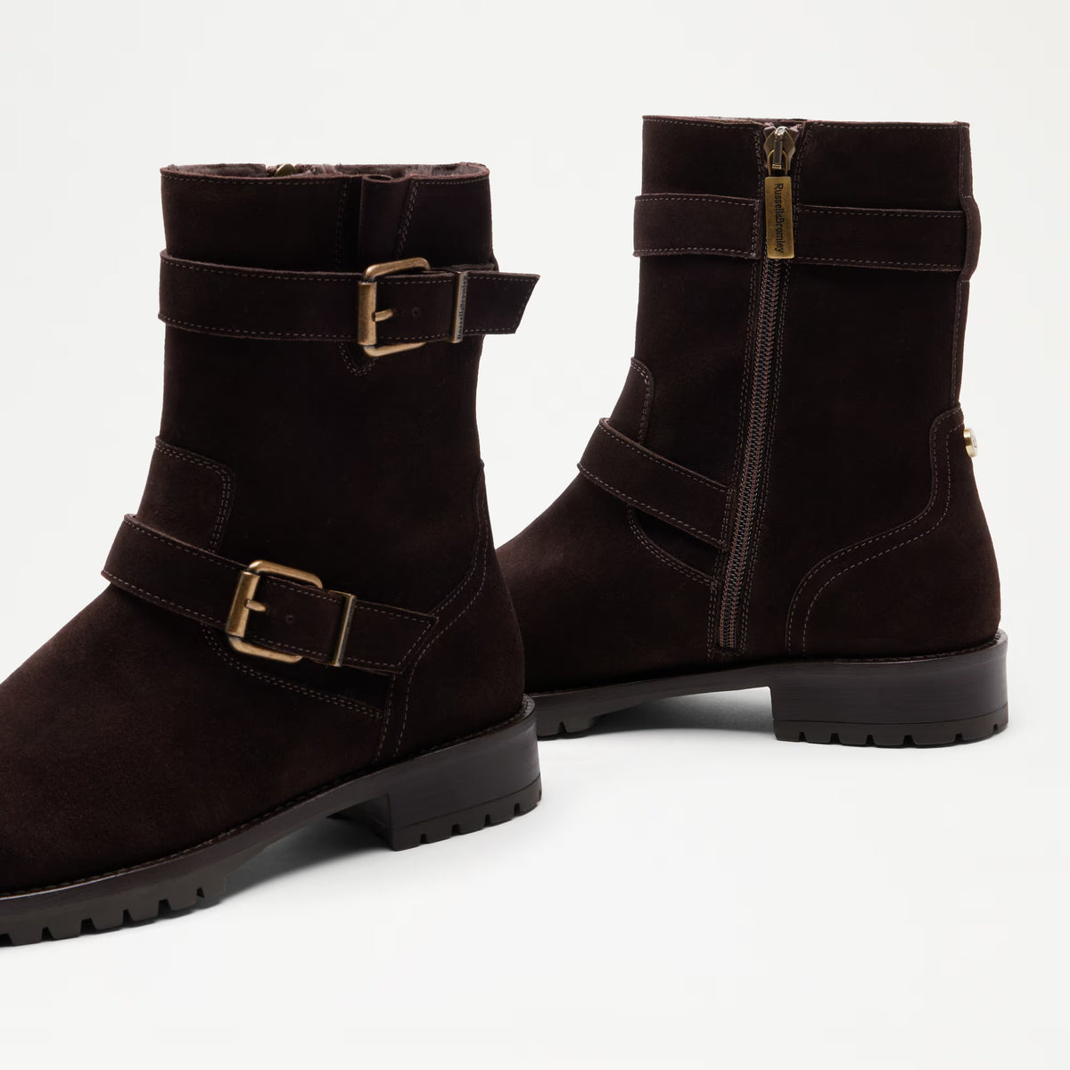 GloryFaux Fur Lined Biker Boot