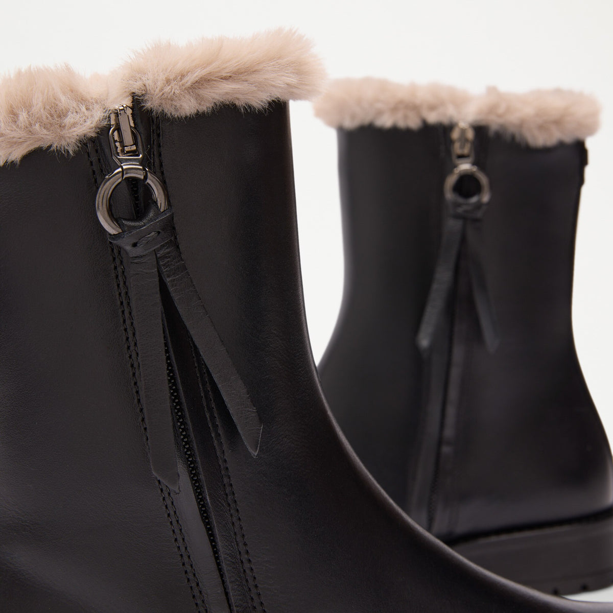LakeSide Zip Faux Fur Lined Boot