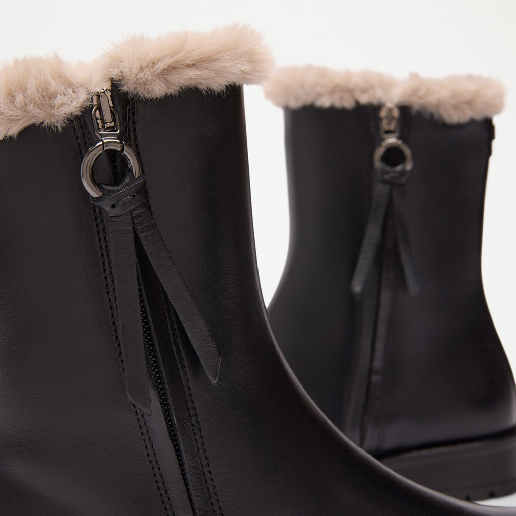 LakeSide Zip Faux Fur Lined Boot