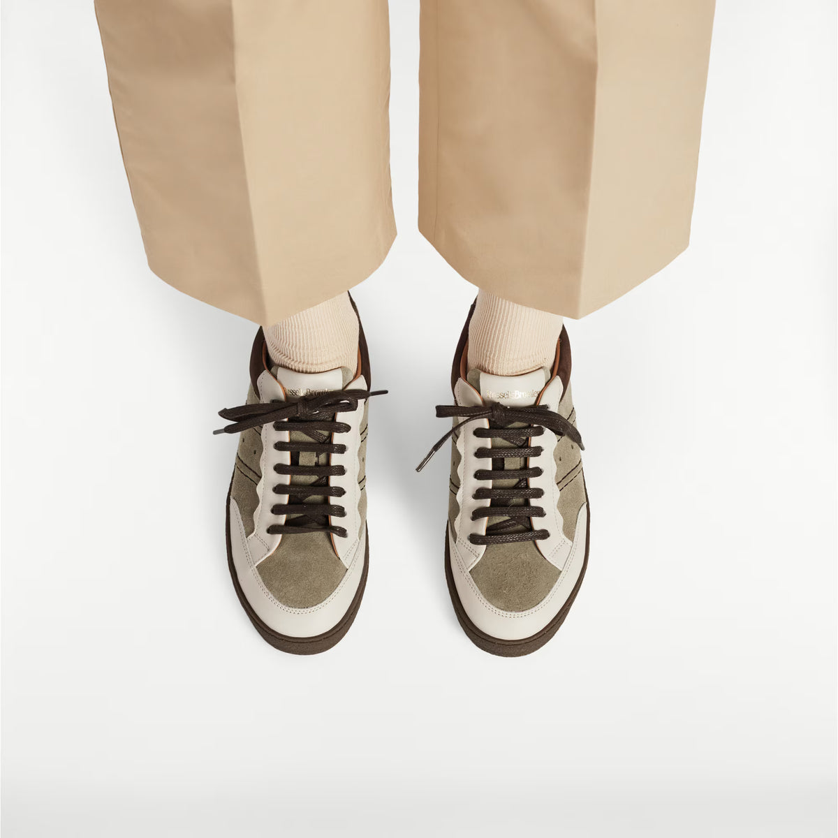 RollerScalloped Lace Up Trainer