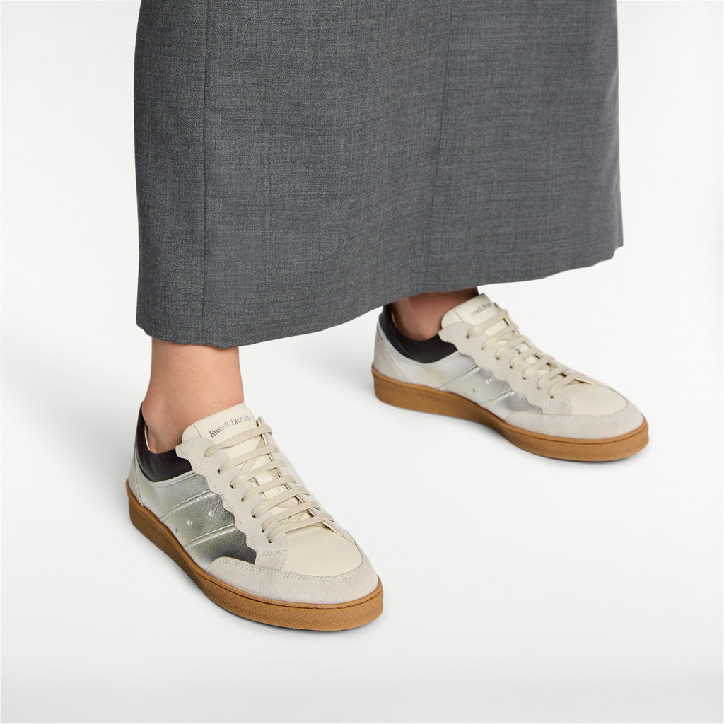 RollerScalloped Lace Up Trainer