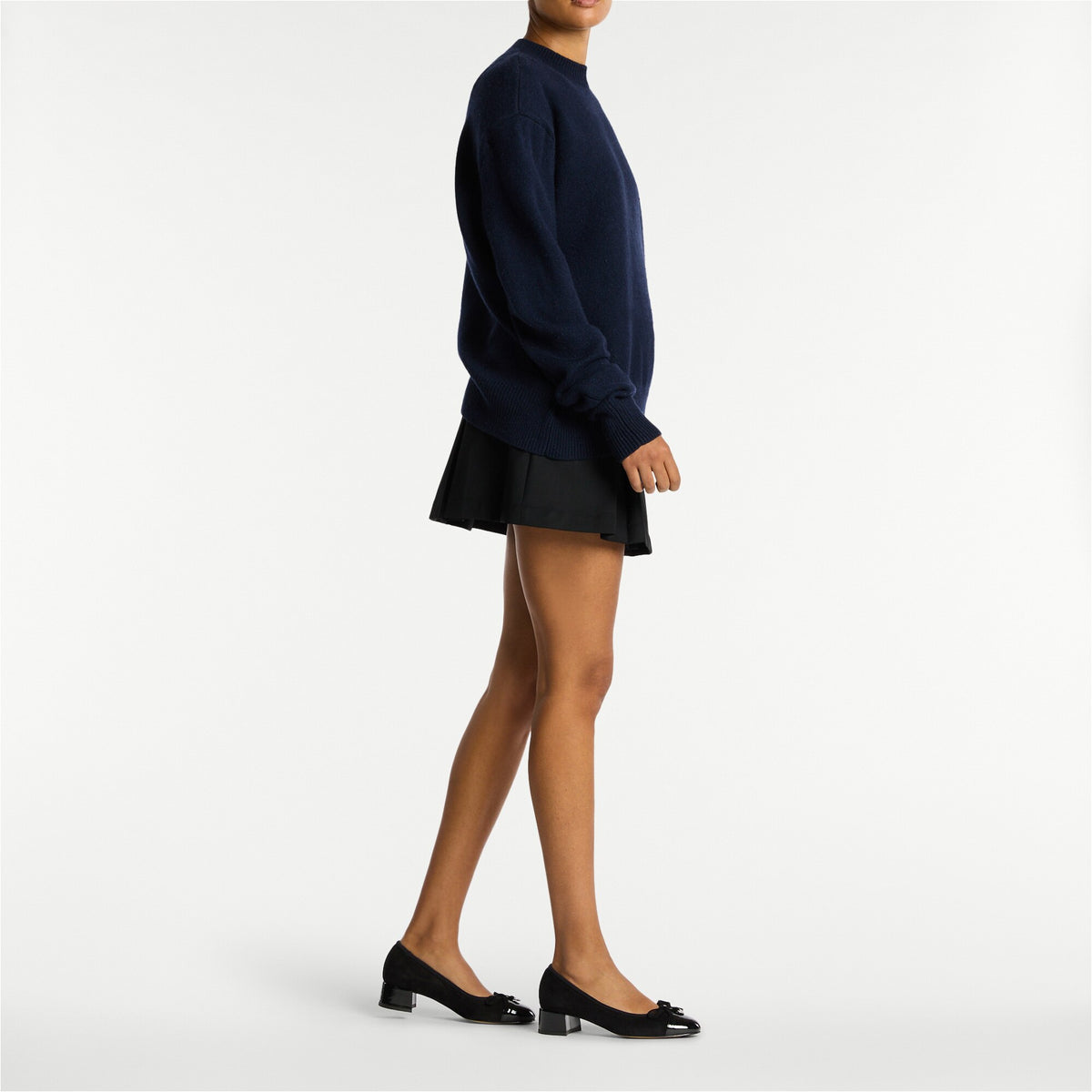 Charming MidBlock Heel Ballet Pump