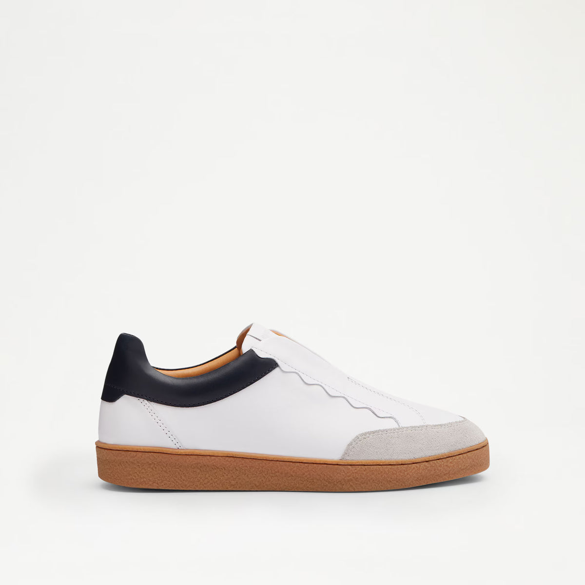 Roll UpScalloped Laceless Trainer