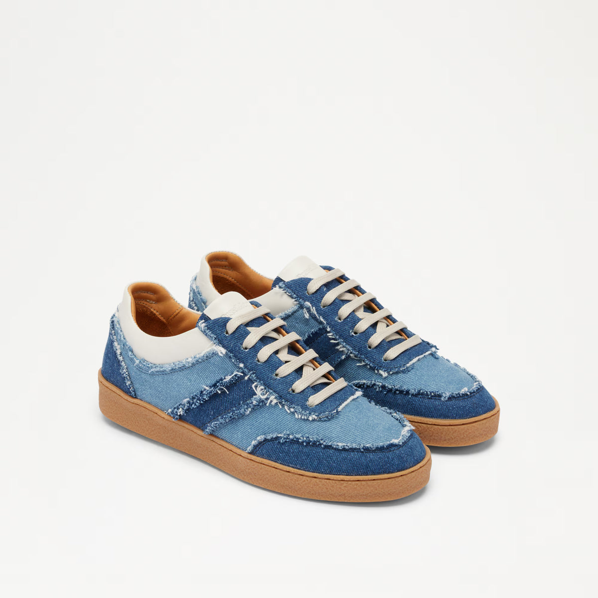 RollerScalloped Lace Up Trainer