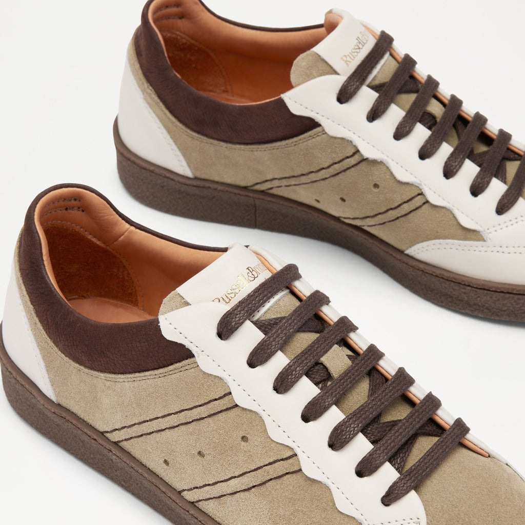 RollerScalloped Lace Up Trainer