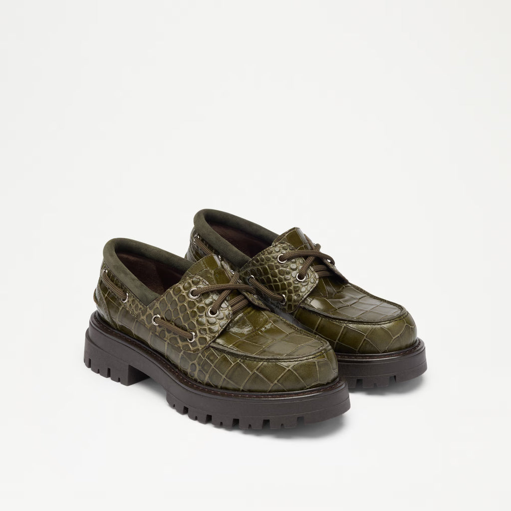 CreweChunky Lace Up Moccasin