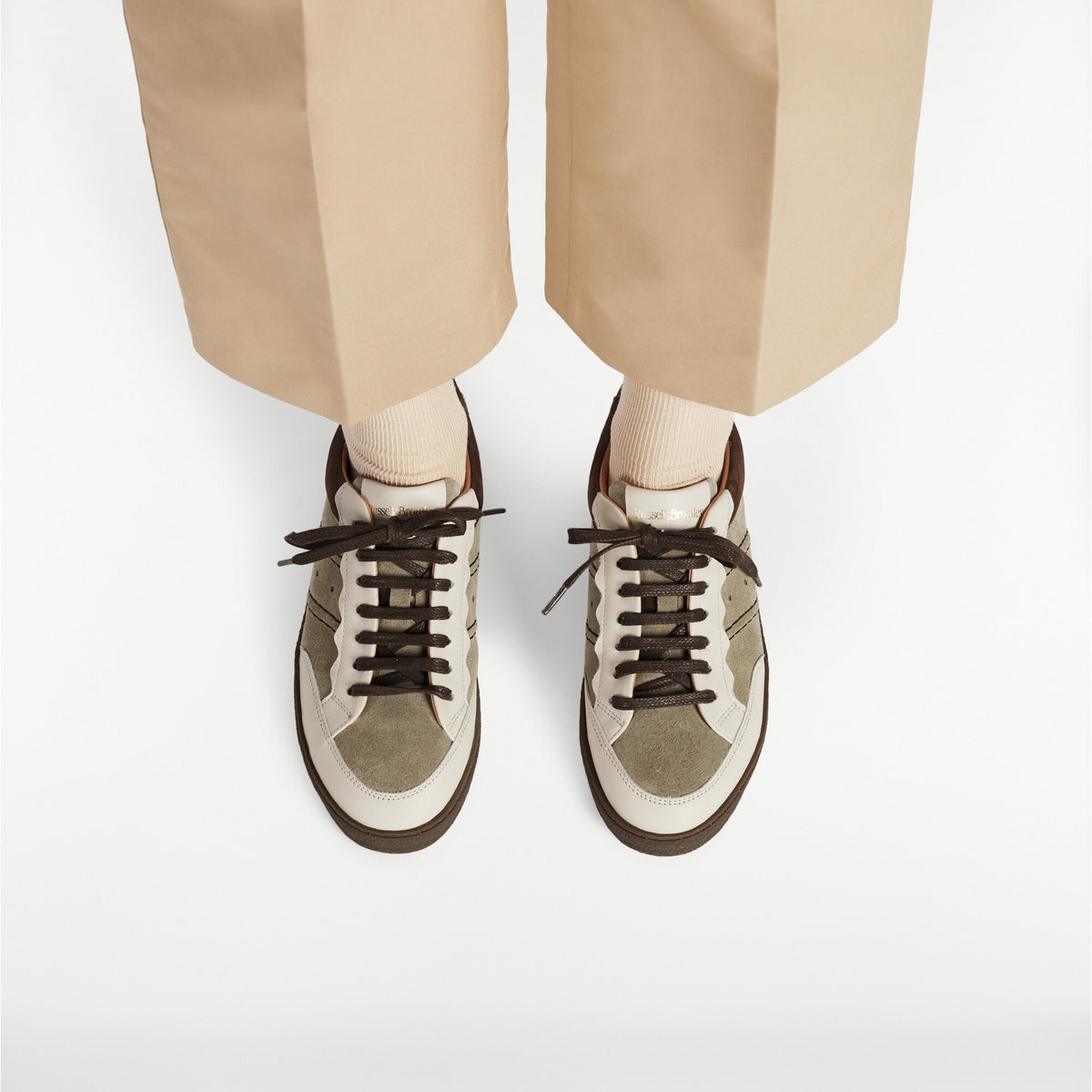 RollerScalloped Lace Up Trainer