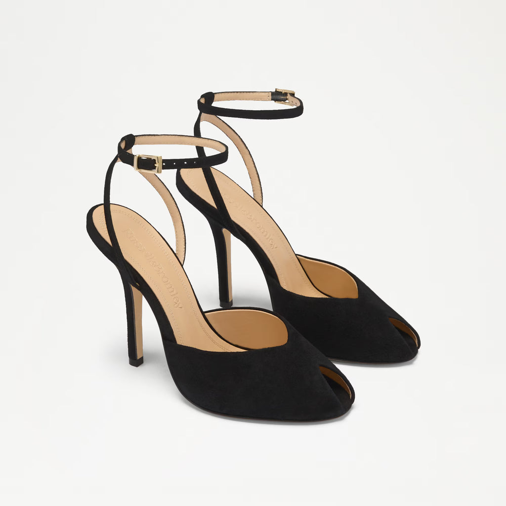 KingsleyHigh Stiletto Open Toe Ankle Tie
