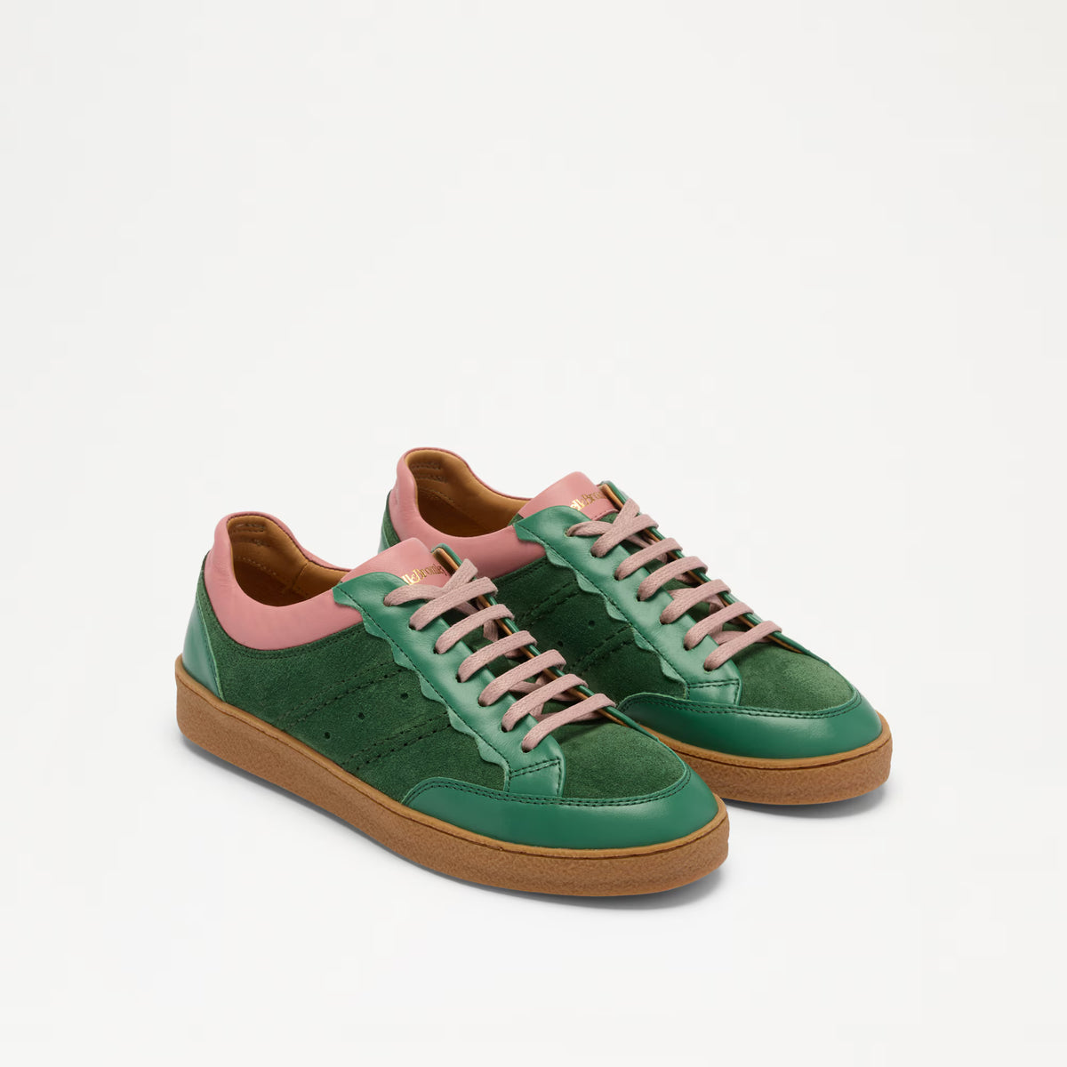 RollerScalloped Lace Up Trainer