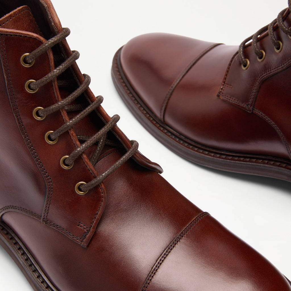 PortobelloToe-Cap Lace Boot