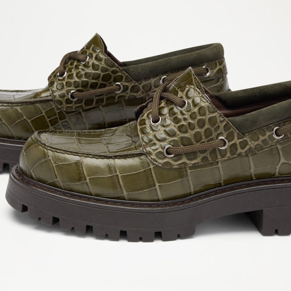 CreweChunky Lace Up Moccasin