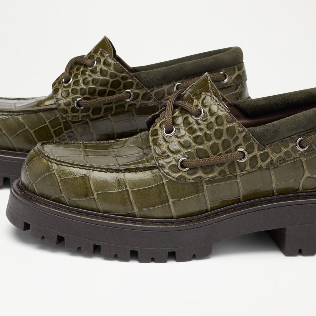 CreweChunky Lace Up Moccasin