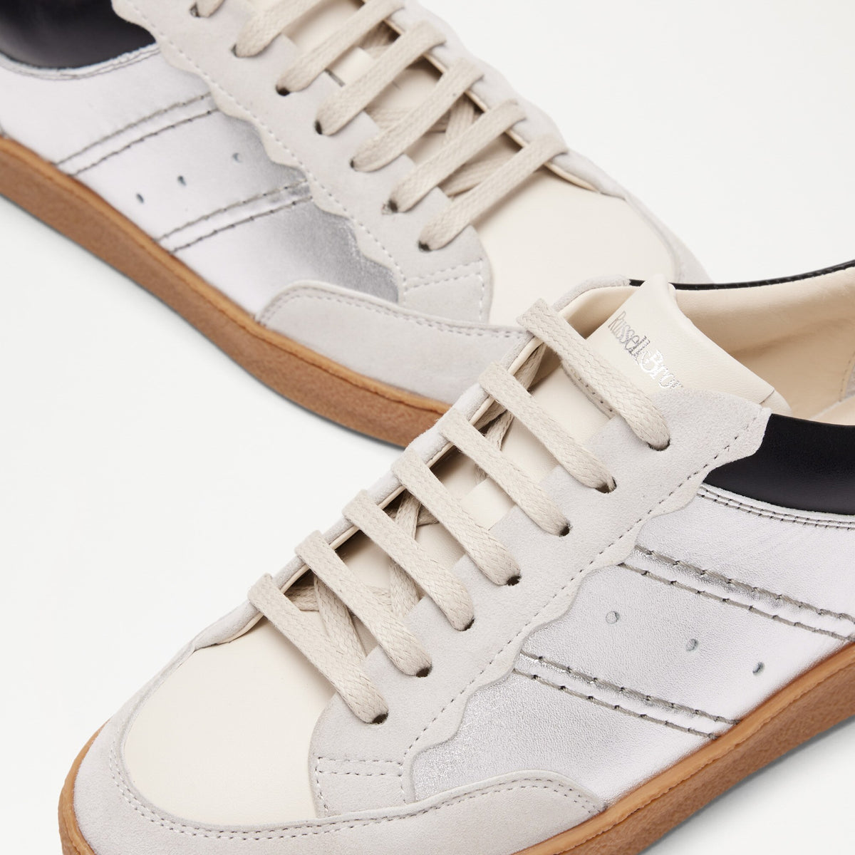 RollerScalloped Lace Up Trainer