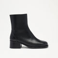 BowlandClean Block Heel Ankle Boot