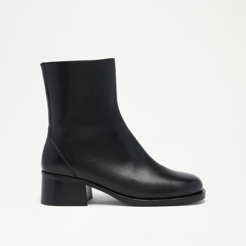 BowlandClean Block Heel Ankle Boot