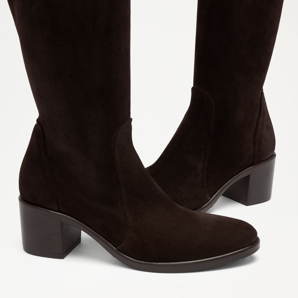 Kicking HighPull On Knee High Heeled Boot